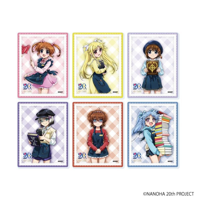 アクリルカード「魔法少女リリカルなのはシリーズ」02/コンプリートセット(全6種)(描き下ろしイラスト)