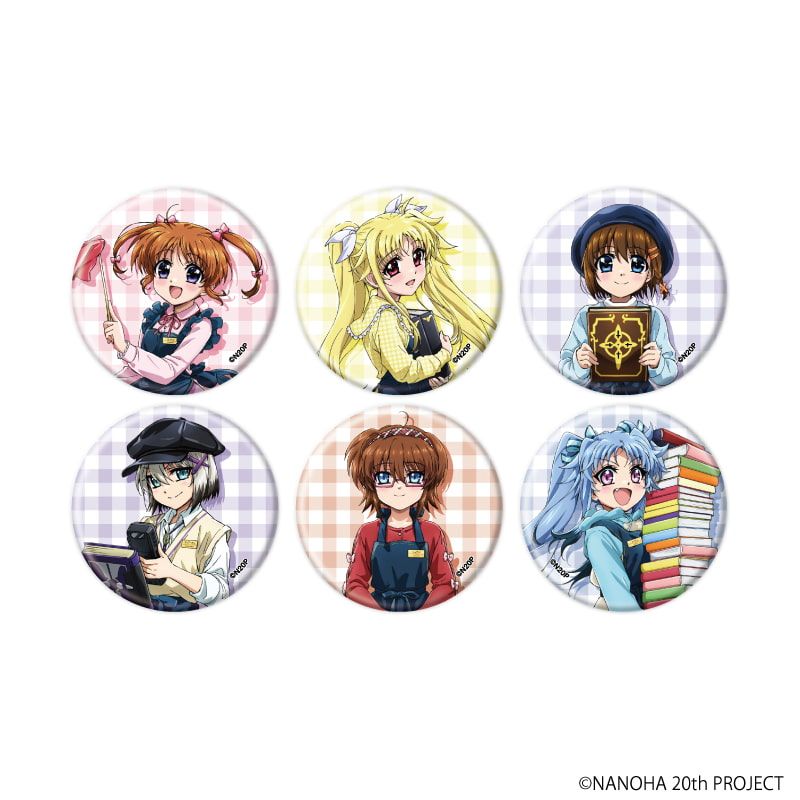 缶バッジ「魔法少女リリカルなのはシリーズ」27/コンプリートセット(全6種)(描き下ろしイラスト)