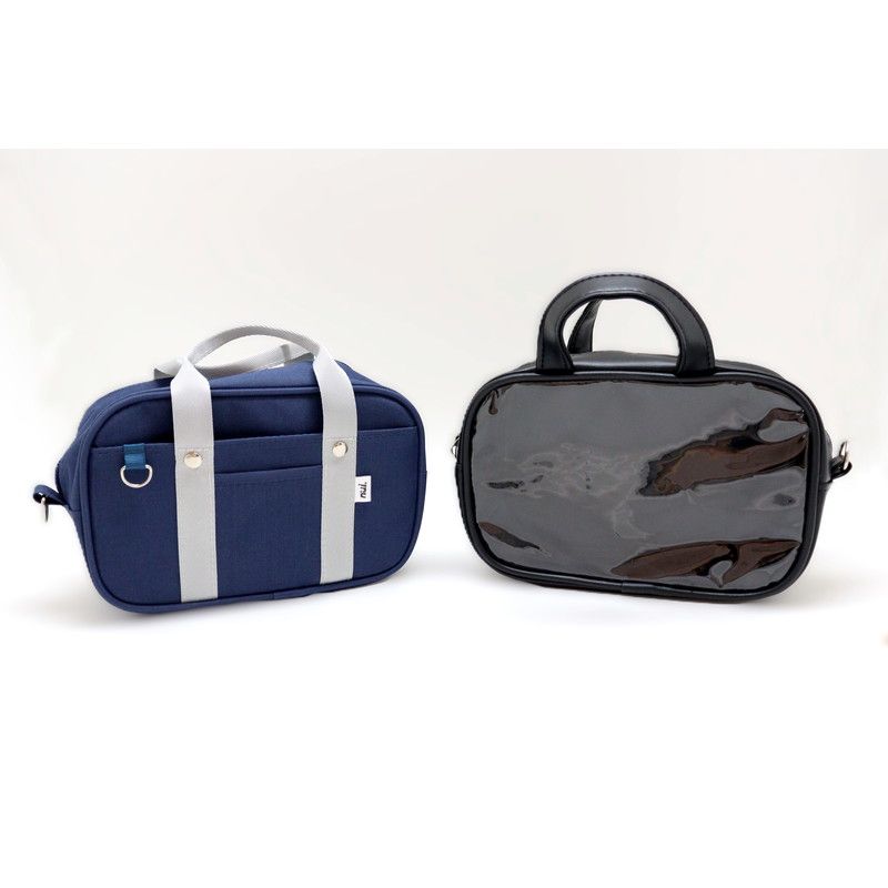 nui.スクールバッグ風ポーチ　ブラック 【推し活】