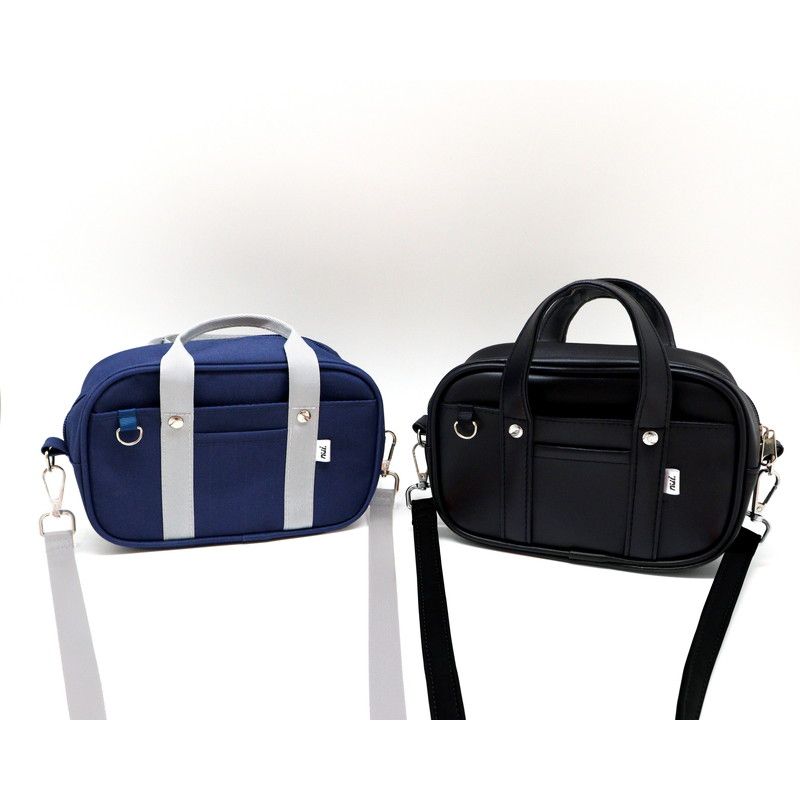 nui.スクールバッグ風ポーチ　ブラック 【推し活】