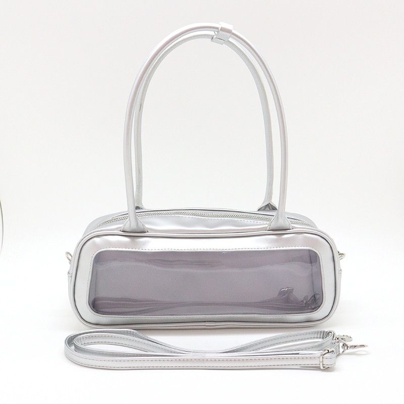 nui.ボストンぬいバッグ　シルバー 【推し活】