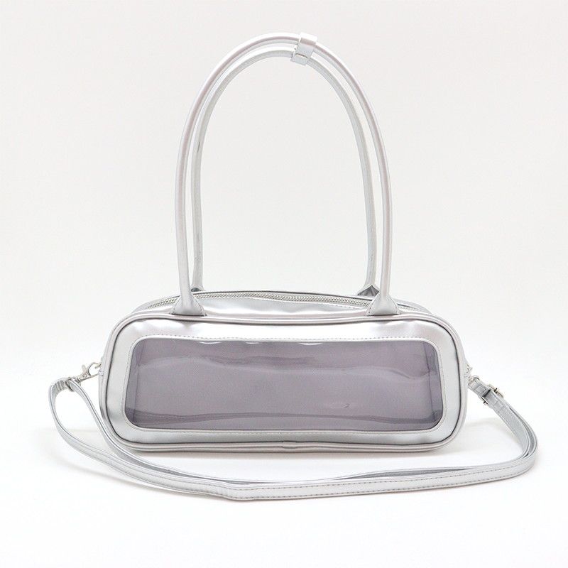 nui.ボストンぬいバッグ　シルバー 【推し活】