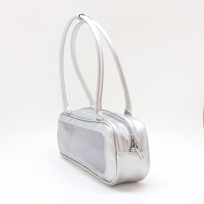 nui.ボストンぬいバッグ　シルバー 【推し活】