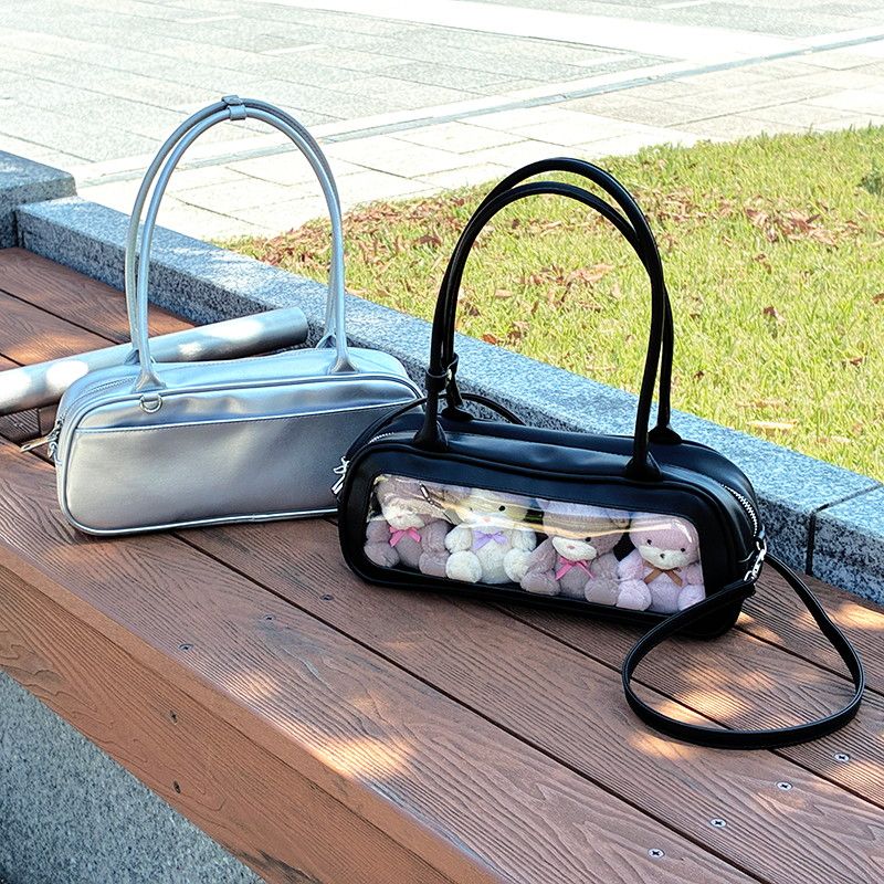 nui.ボストンぬいバッグ　シルバー 【推し活】