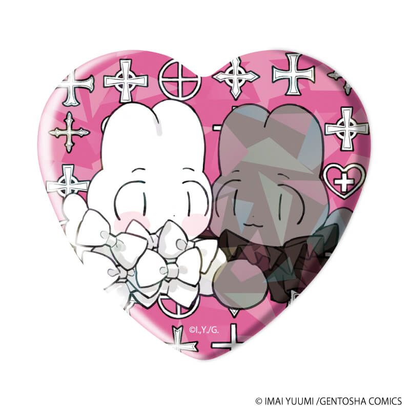 ホログラムハート型缶バッジ「弱虫オメガは溺愛されたい」01/ブラインド(6種)(描き下ろしイラスト)