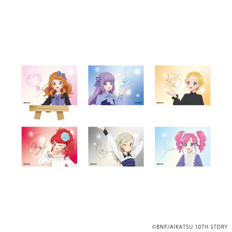 キャンバスボードミニ「アイカツ！」06/雪柄コーデver. コンプリートセット(全6種)(描き下ろしイラスト)