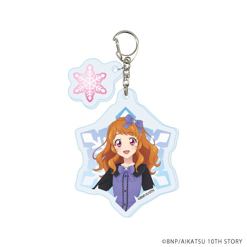 パーツ付きアクリルキーホルダー「アイカツ！」01/雪柄コーデver. トレーディング(6種)(描き下ろしイラスト)