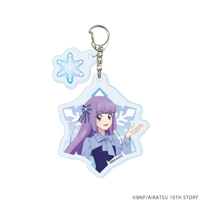 パーツ付きアクリルキーホルダー「アイカツ！」01/雪柄コーデver. トレーディング(6種)(描き下ろしイラスト)