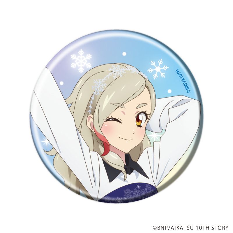 缶バッジ「アイカツ！」13/雪柄コーデver. トレーディング(6種)(描き下ろしイラスト)