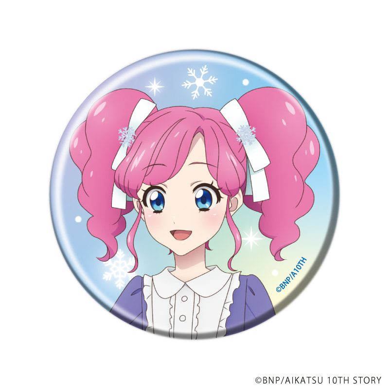 缶バッジ「アイカツ！」13/雪柄コーデver. トレーディング(6種)(描き下ろしイラスト)