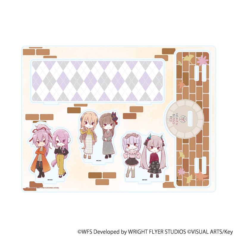 アクリルジオラマ「ヘブンバーンズレッド」09/秋ver. 第30G部隊(グラフアートイラスト)