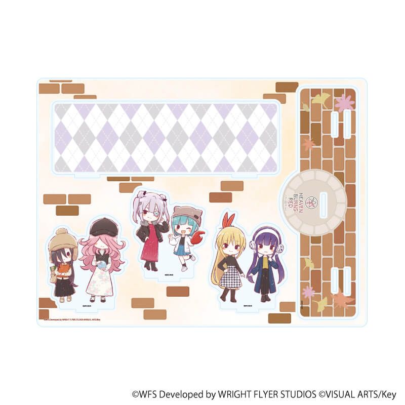 アクリルジオラマ「ヘブンバーンズレッド」08/秋ver. 第31C部隊(グラフアートイラスト)