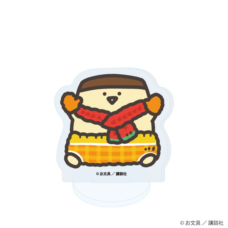 アクリルぷちスタンド「お文具といっしょ」28/クリスマスニットver. コンプリートセット(全6種）(描き下ろしイラスト)