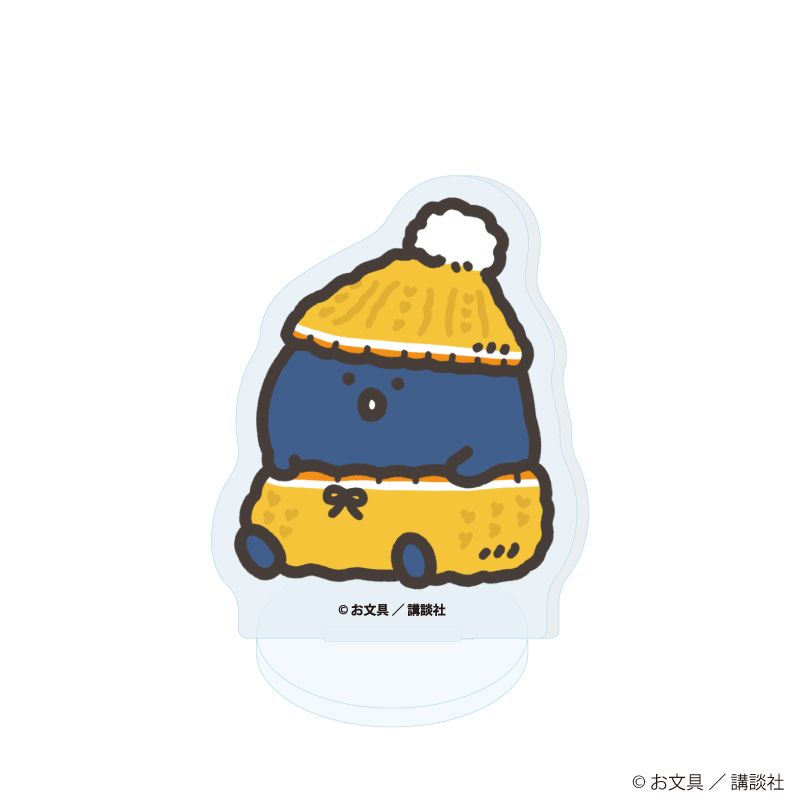 アクリルぷちスタンド「お文具といっしょ」28/クリスマスニットver. コンプリートセット(全6種）(描き下ろしイラスト)