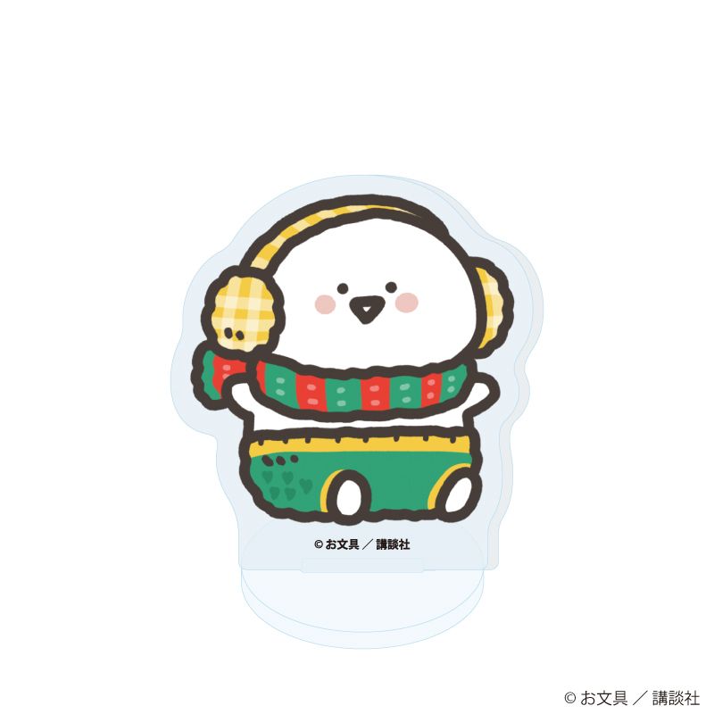 アクリルぷちスタンド「お文具といっしょ」28/クリスマスニットver. ブラインド(6種）(描き下ろしイラスト)