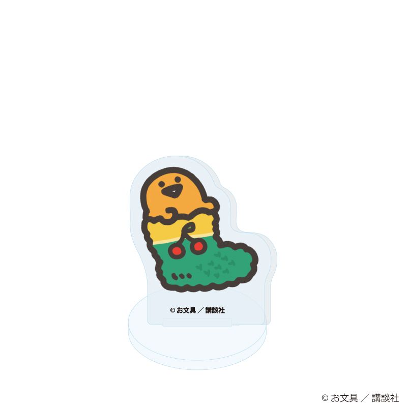 アクリルぷちスタンド「お文具といっしょ」28/クリスマスニットver. ブラインド(6種）(描き下ろしイラスト)