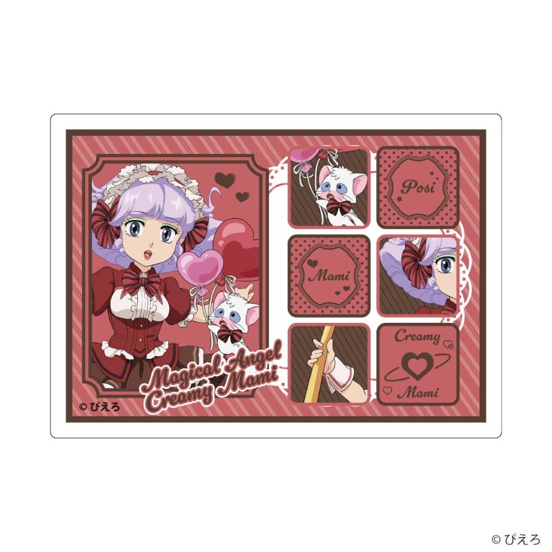 ダイカットステッカー「魔法の天使クリィミーマミ」02/クリィミーマミ＆ポジ ドルチェver.(描き下ろしイラスト)