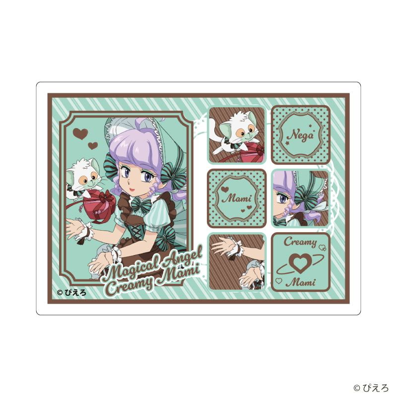 ダイカットステッカー「魔法の天使クリィミーマミ」01/クリィミーマミ＆ネガ ドルチェver.(描き下ろしイラスト)