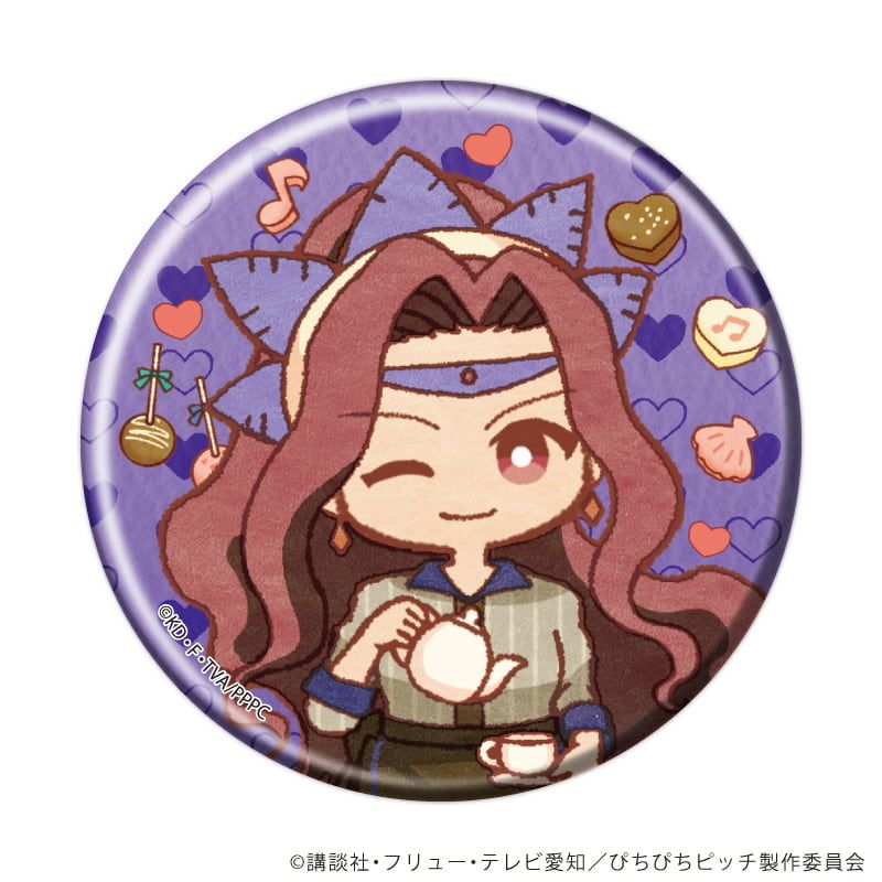 缶バッジ「マーメイドメロディーぴちぴちピッチ」05/バレンタインver. コンプリートセット(全10種)(レトロアートイラスト)