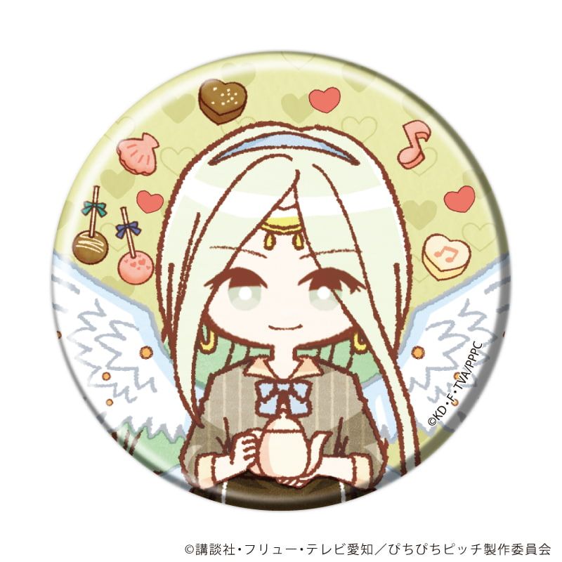 缶バッジ「マーメイドメロディーぴちぴちピッチ」05/バレンタインver. コンプリートセット(全10種)(レトロアートイラスト)