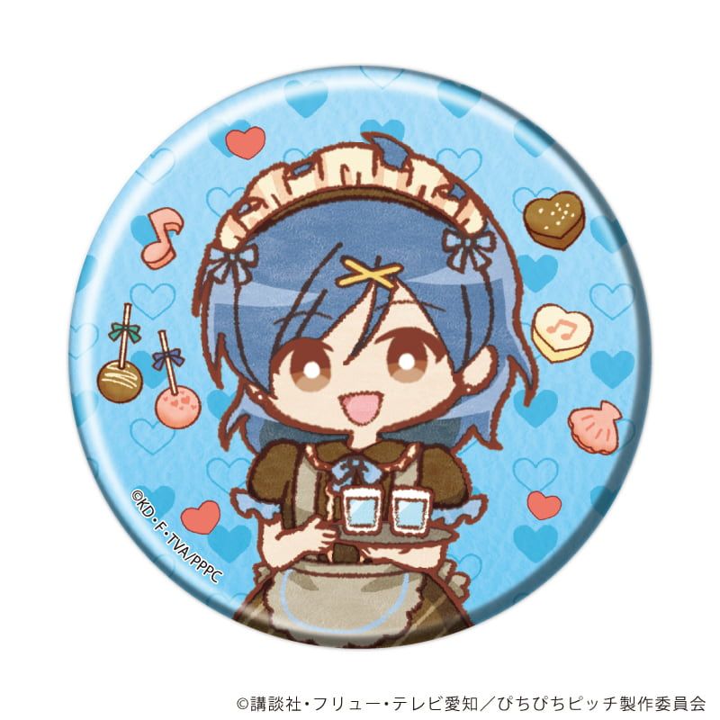 缶バッジ「マーメイドメロディーぴちぴちピッチ」04/バレンタインver. コンプリートセット(全10種)(レトロアートイラスト)