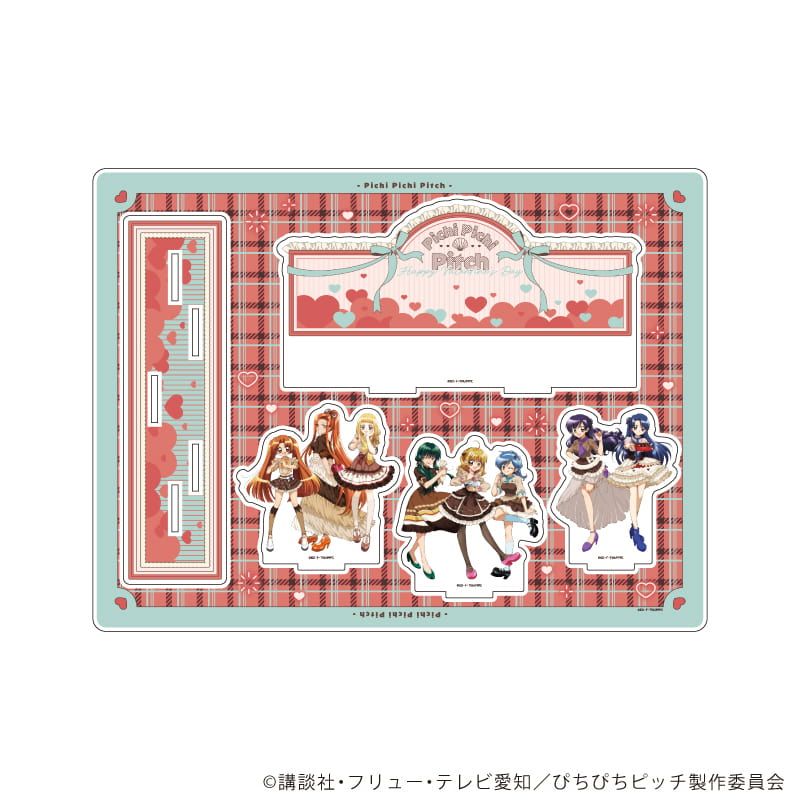 アクリルジオラマ「マーメイドメロディーぴちぴちピッチ」05/整列デザイン バレンタインver.(描き下ろしイラスト)