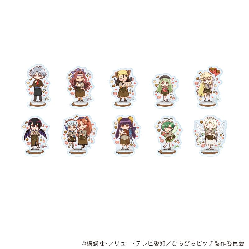 アクリルぷちスタンド「マーメイドメロディーぴちぴちピッチ」06/バレンタインver. ブラインド(10種)(レトロアートイラスト)