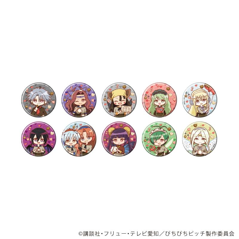 缶バッジ「マーメイドメロディーぴちぴちピッチ」05/バレンタインver. ブラインド(10種)(レトロアートイラスト)