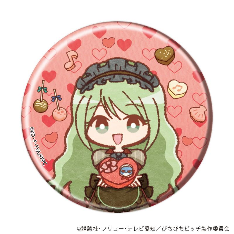 缶バッジ「マーメイドメロディーぴちぴちピッチ」05/バレンタインver. ブラインド(10種)(レトロアートイラスト)