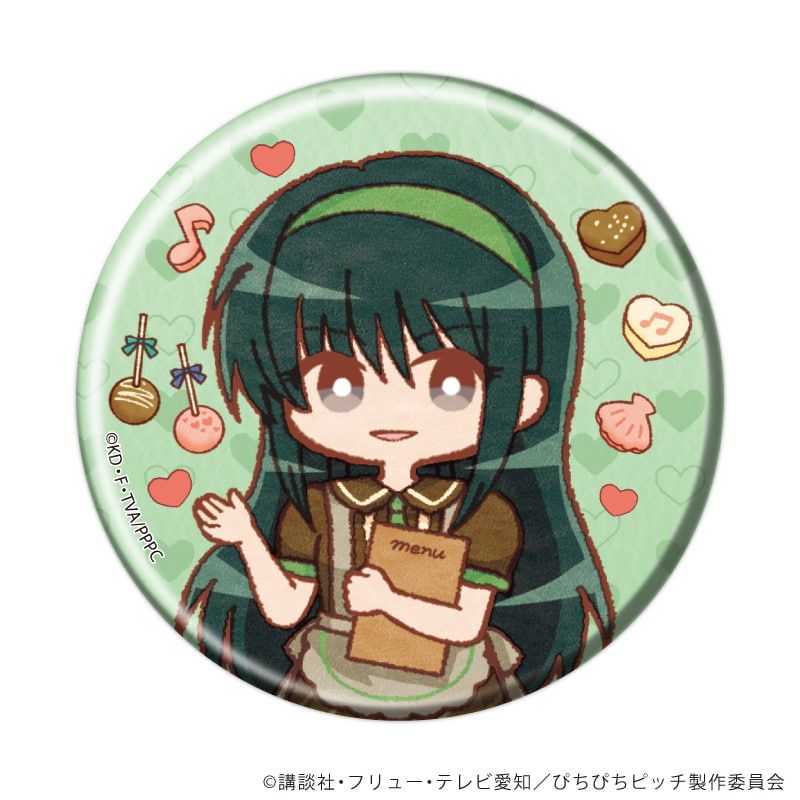 缶バッジ「マーメイドメロディーぴちぴちピッチ」04/バレンタインver. ブラインド(10種)(レトロアートイラスト)