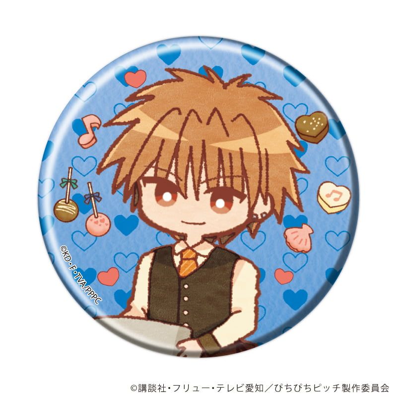 缶バッジ「マーメイドメロディーぴちぴちピッチ」04/バレンタインver. ブラインド(10種)(レトロアートイラスト)