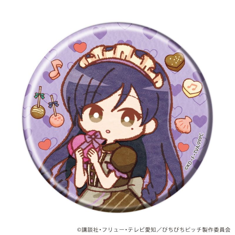 缶バッジ「マーメイドメロディーぴちぴちピッチ」04/バレンタインver. ブラインド(10種)(レトロアートイラスト)