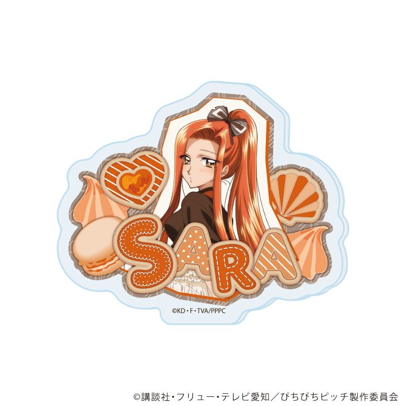 おなまえアクリルプレートバッジ「マーメイドメロディーぴちぴちピッチ」01/バレンタインver. ブラインド(8種)(描き下ろしイラスト)