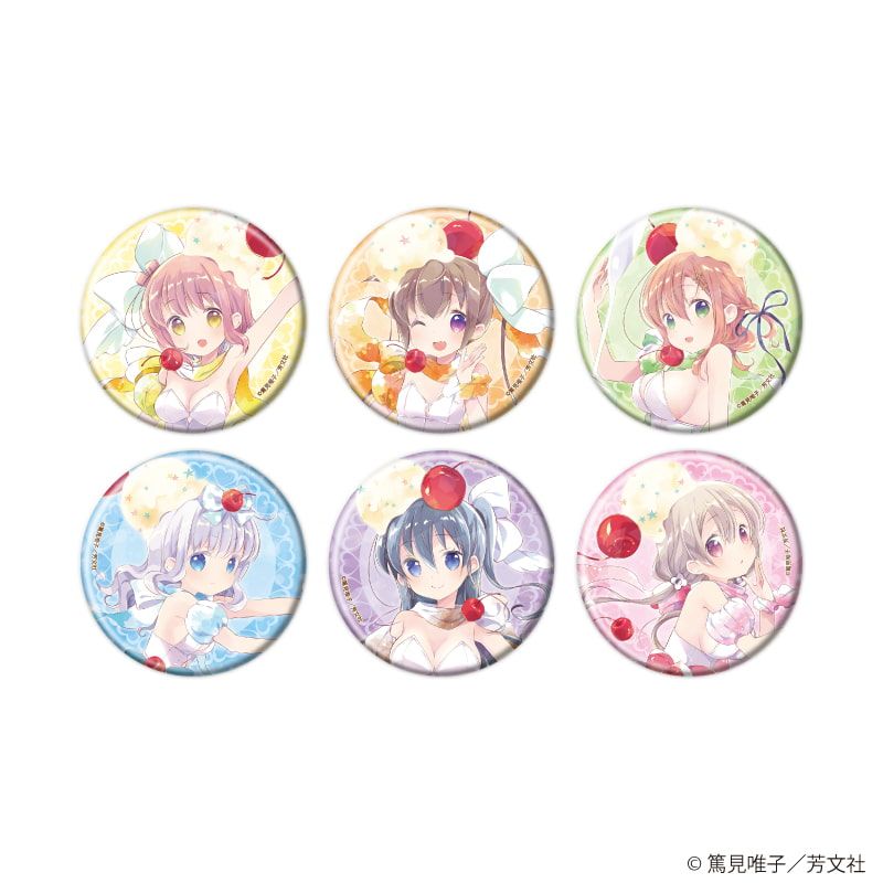 ホログラム缶バッジ(57mm)「スロウスタート」01/コンプリートセット(全6種)(描き下ろしイラスト)