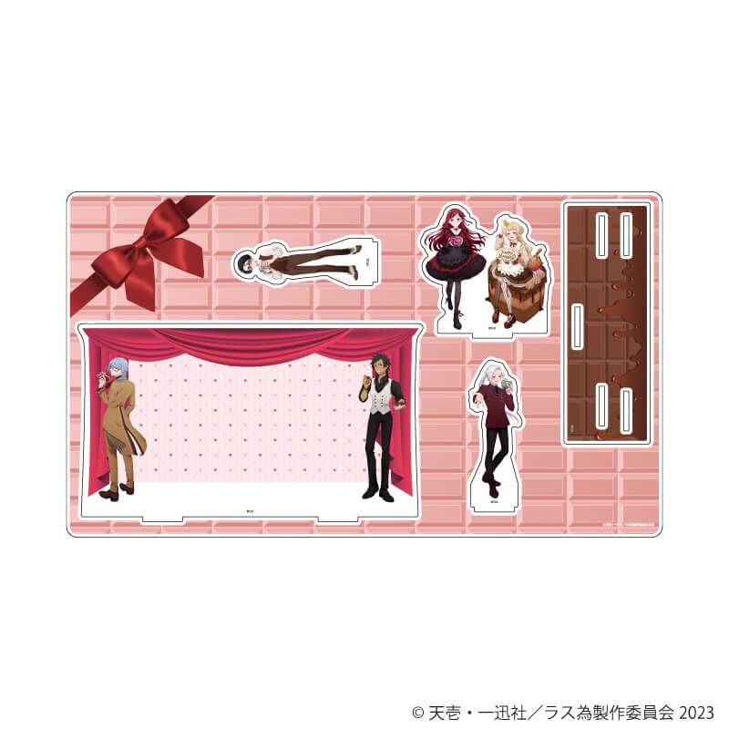 プレミアムアクリルジオラマプレート「悲劇の元凶となる最強外道ラスボス女王は民の為に尽くします。」01/集合デザイン(描き下ろしイラスト)