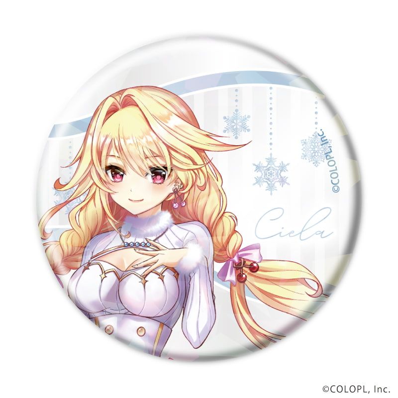 ホログラム缶バッジ(57mm)「白猫プロジェクト」03/クリスマスver. コンプリートセット(全6種)(描き下ろしイラスト)