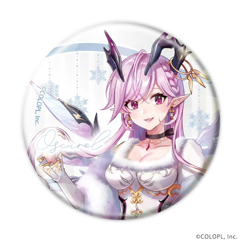 ホログラム缶バッジ(57mm)「白猫プロジェクト」03/クリスマスver. コンプリートセット(全6種)(描き下ろしイラスト)