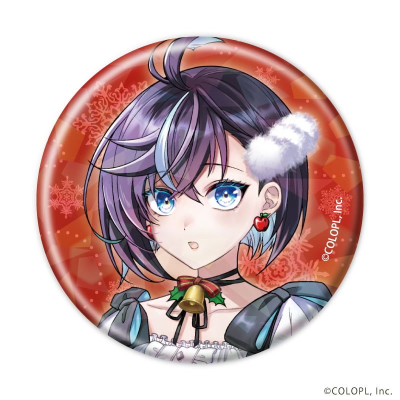 ホログラム缶バッジ(57mm)「白猫プロジェクト」03/クリスマスver. ブラインド(6種)(描き下ろしイラスト)