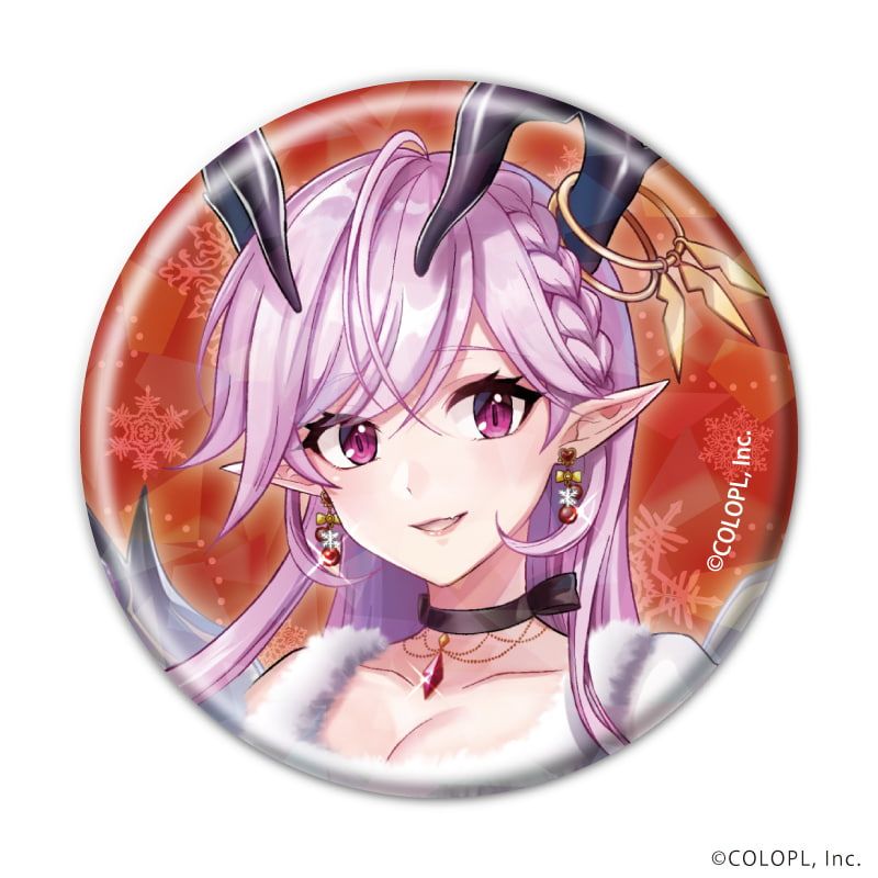 ホログラム缶バッジ(57mm)「白猫プロジェクト」03/クリスマスver. ブラインド(6種)(描き下ろしイラスト)