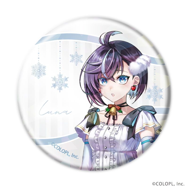 ホログラム缶バッジ(57mm)「白猫プロジェクト」03/クリスマスver. ブラインド(6種)(描き下ろしイラスト)