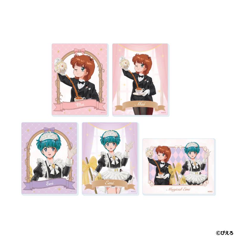 アクリルカード「魔法のスターマジカルエミ」02/執事＆メイドver. ブラインド(5種)(描き下ろしイラスト)
