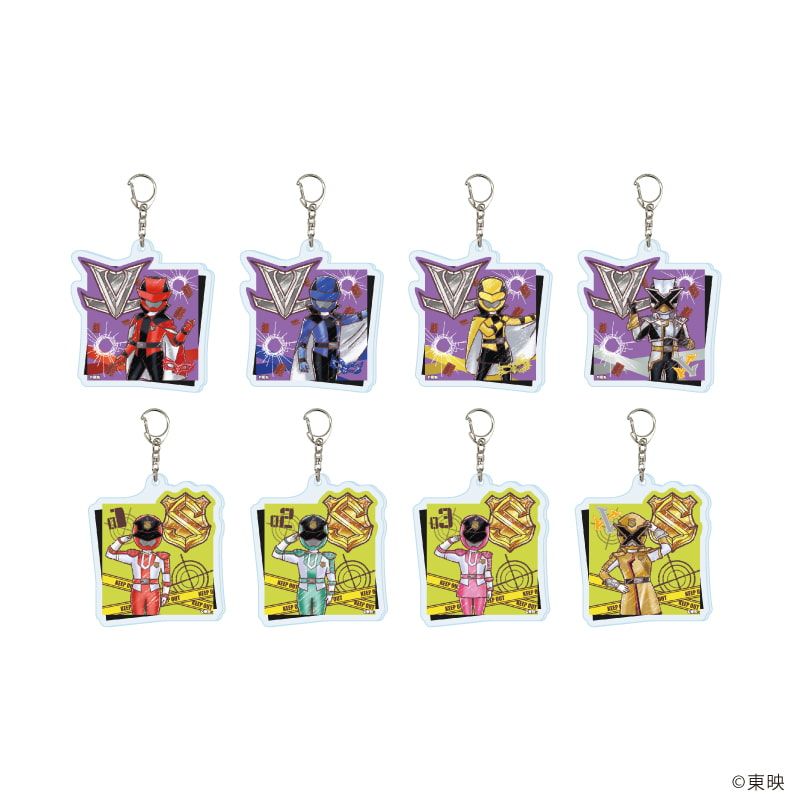 アクリルキーホルダー「快盗戦隊ルパンレンジャーVS警察戦隊パトレンジャー」01/コンプリートセット(全8種)(グラフアートイラスト)