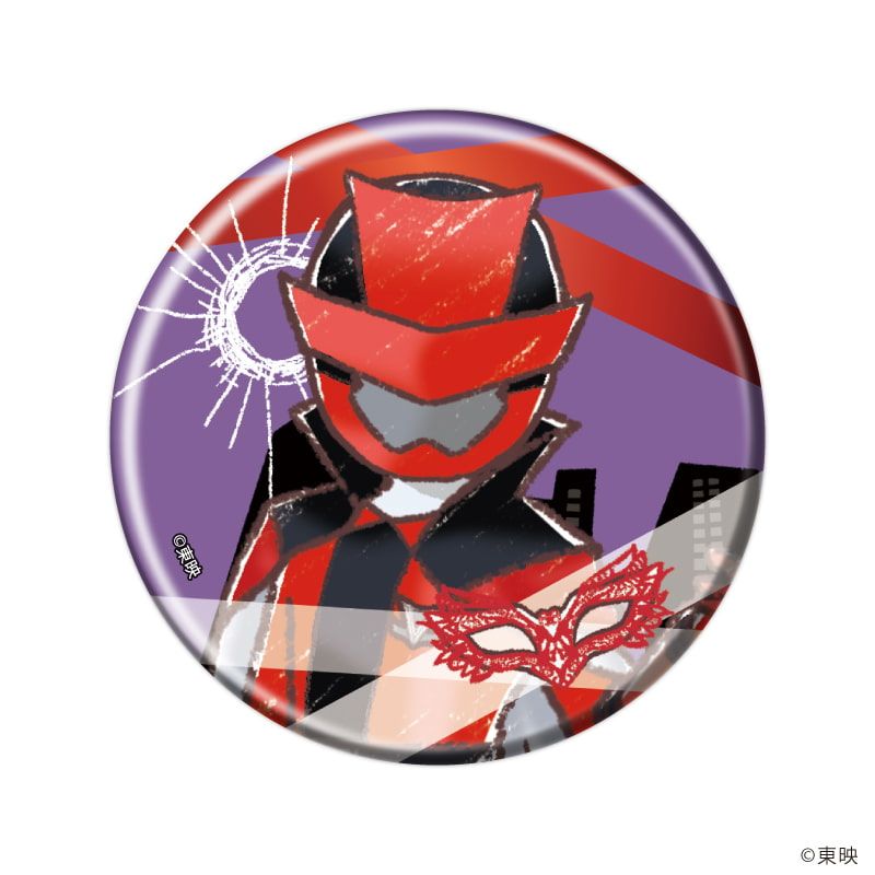 缶バッジ「快盗戦隊ルパンレンジャーVS警察戦隊パトレンジャー」01/ブラインド(8種)(グラフアートイラスト)