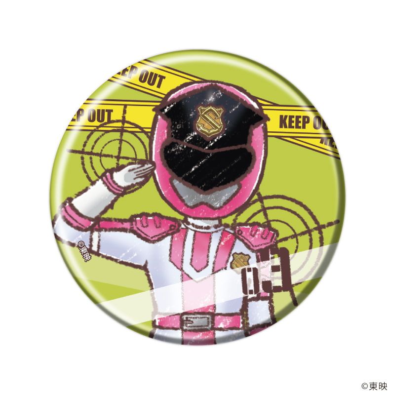 缶バッジ「快盗戦隊ルパンレンジャーVS警察戦隊パトレンジャー」01/ブラインド(8種)(グラフアートイラスト)