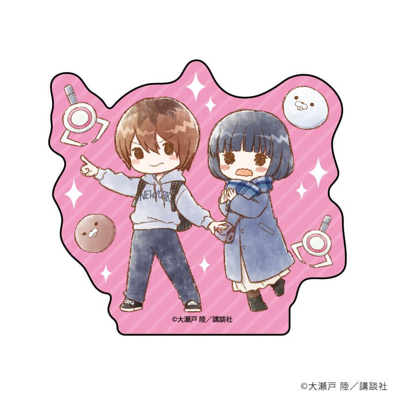 ダイカットステッカー「ねずみの初恋」01/ねずみ&碧A(グラフアートイラスト)