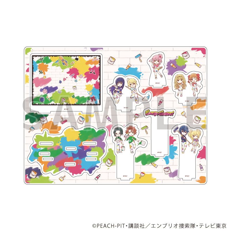 アクリルジオラマ「TVアニメ『しゅごキャラ！』」02/集合デザイン ペイントver.(グラフアートイラスト)