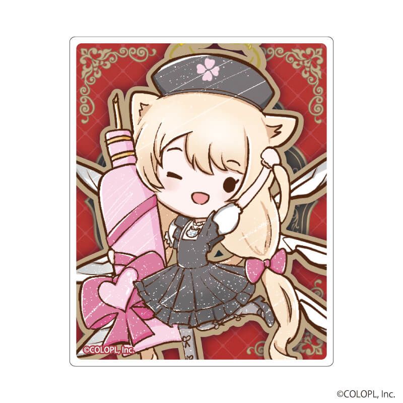 ミニクリアステッカー「クイズRPG 魔法使いと黒猫のウィズ」01/猫の日ver. コンプリートセット(全9種)(グラフアートイラスト)