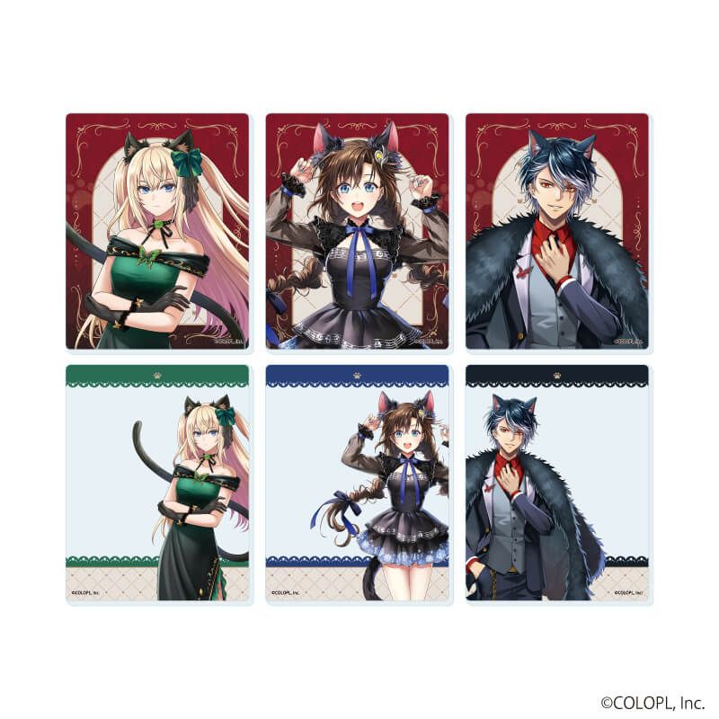 アクリルカード「クイズRPG 魔法使いと黒猫のウィズ」04/猫の日ver. コンプリートセット(全6種)(描き下ろしイラスト)