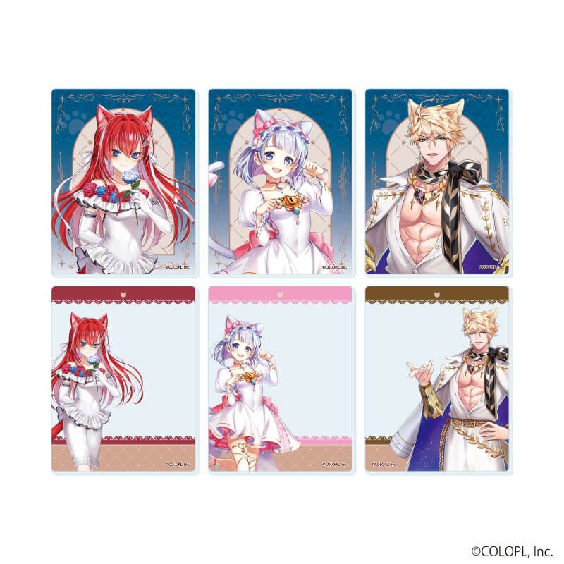 アクリルカード「白猫プロジェクト」03/猫の日ver. コンプリートセット(全6種)(描き下ろしイラスト)