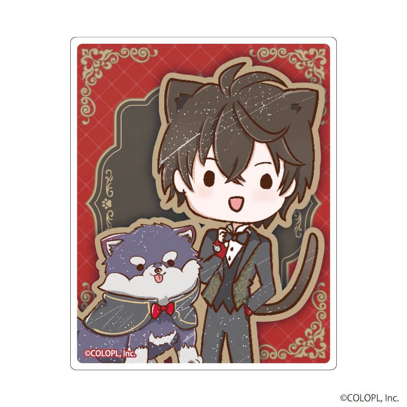 ミニクリアステッカー「クイズRPG 魔法使いと黒猫のウィズ」01/猫の日ver. ブラインド(9種)(グラフアートイラスト)